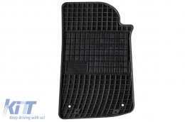 Specific rubber mats suitable for Frogum El Toro series for Jeep Wrangler Rubicon after 2017 with 5 doors, 4-piece set, black color-image-6230740