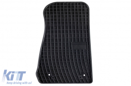 Specific rubber mats suitable for Frogum El Toro series for Jeep Wrangler Rubicon after 2017 with 5 doors, 4-piece set, black color-image-6230741