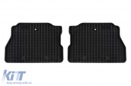 Specific rubber mats suitable for Frogum El Toro series for Jeep Wrangler Rubicon after 2017 with 5 doors, 4-piece set, black color-image-6230742