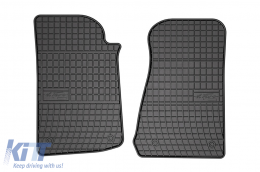 Specific rubber mats suitable for Frogum El Toro series for Jeep Wrangler after 2017 with 4 doors, 4-piece set, black color-image-6230744