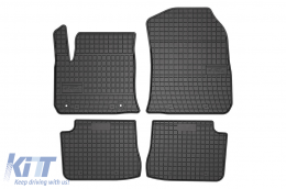 Specific rubber mats suitable for Frogum El Toro series for Opel e-Corsa after 2019, EV version, 4-piece set, black color-image-6230785