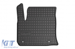 Specific rubber mats suitable for Frogum El Toro series for Opel e-Corsa after 2019, EV version, 4-piece set, black color-image-6230786