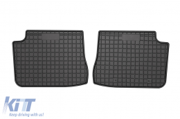 Specific rubber mats suitable for Frogum El Toro series for Opel e-Corsa after 2019, EV version, 4-piece set, black color-image-6230788