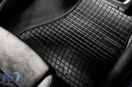 Specific rubber mats suitable for Frogum El Toro series for Fiat 500 hatchback, 500 Hybrid after 2020, 4-piece set, black color-image-6230918