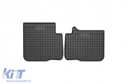 Specific rubber mats suitable for Frogum El Toro series for Fiat Panda hatchback, Panda Hybrid after 2020, 4-piece set, black color-image-6230924