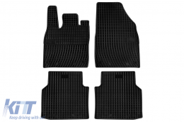 Specific rubber mats suitable for Frogum El Toro series for Volkswagen ID.4, Skoda Enyaq iV after 2020, 4-piece set, black color - ABFMS6019341
