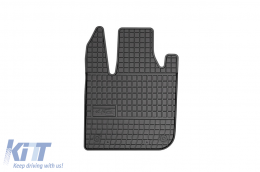 Specific rubber mats suitable for Frogum El Toro series for Fiat 500e after 2020, 4-piece set, black color-image-6231008