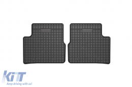 Specific rubber mats suitable for Frogum El Toro series for Fiat 500e after 2020, 4-piece set, black color-image-6231010