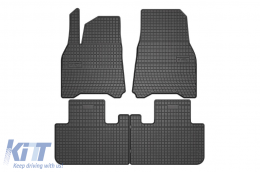 Specific rubber mats suitable for Frogum El Toro series for Tesla Model Y 2020-2025, 4-piece set, black color - ABFMT6019359