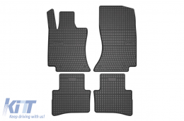 Specific rubber mats suitable for Frogum El Toro series for Mercedes E class W214 sedan, S214 wagon after 2023, 4-piece set, black color-image-6231137