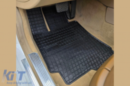 Specific rubber mats suitable for Frogum El Toro series for Mercedes S class W221 2005-2013 short or long wheelbase, 4-piece set, black color-image-6231253