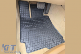 Specific rubber mats suitable for Frogum El Toro series for Mercedes S class W221 2005-2013 short or long wheelbase, 4-piece set, black color-image-6231254