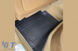 Specific rubber mats suitable for Frogum El Toro series for Mercedes S class W221 2005-2013 short or long wheelbase, 4-piece set, black color-image-6231256