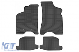 Specific rubber mats suitable for Frogum El Toro series for VW Lupo, Seat Arosa 1997-2005, 4-piece set, black color - ABFMS6019416