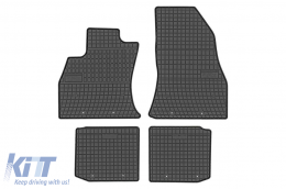 Specific rubber mats suitable for Frogum El Toro series for Fiat 500L after 2012, 4-piece set, black color - ABFMF6019458