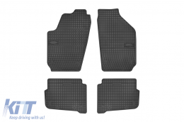 Specific rubber mats suitable for Frogum El Toro series for VW Polo 2002-2008, Fox after 2003, Seat Cordoba, Ibiza 2002-2008, Skoda Fabia 1998-2008, 4-piece set, black color - ABFMS6023821