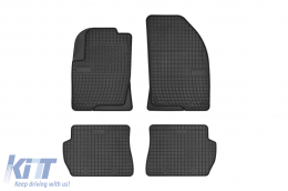 Specific rubber mats suitable for Frogum El Toro series for Ford Fusion 2002-2013, Fiesta 2002-2008, Mazda 2 2002-2007, 4-piece set, black color-image-6250416