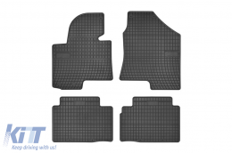 Specific rubber mats suitable for Frogum El Toro series for Hyundai iX35 2009-2015, Kia Sportage 2010-2015, 4-piece set, black color - ABFMH6023860