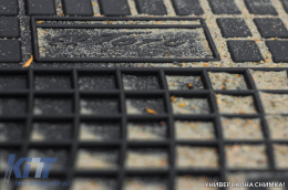 Specific rubber mats suitable for Frogum El Toro series for Peugeot Expert, Citroen Jumpy, Fiat Scudo 1994-2006, 3-piece set, black color-image-6250562