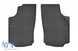 Specific rubber mats suitable for Frogum El Toro series for Opel Combo C 2001-2011, Opel Corsa C 2000-2006, 2-piece set, black color - ABFMO6023915