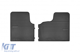 Specific rubber mats suitable for Frogum El Toro series for Nissan NV300, Fiat Talento after 2016, Opel Vivaro 2014-2018, Renault Trafic after 2014, 3-piece set, black color - ABFMN6024015