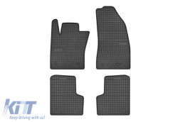 Specific rubber mats suitable for Frogum El Toro series for Jeep Renegade, Fiat 500X after 2014, 4-piece set, black color - ABFMF6024031
