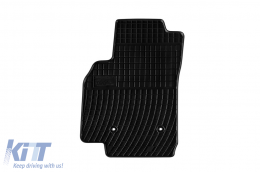 Specific rubber mats suitable for Frogum El Toro series for Opel Karl 2015-2019, Chevrolet Spark IV after 2015, 4-piece set, black color-image-6250952