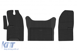 image-14-Specific rubber mats suitable for Frogum El Toro series for Iveco Daily after 2014, 3-piece set, black color