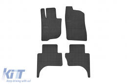 image-30-Specific rubber mats suitable for Frogum El Toro series for Fiat Fullback, Mitsubishi L200 2016-2019, double cab, 4-piece set, black color