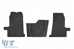 image-9-Specific rubber mats suitable for Frogum El Toro series for Ford Transit 2000-2006, Transit after 2006, 3-piece set, black color
