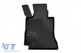 Specific rubber mats suitable for Frogum No. 77 series for Mercedes E class W213 after 2016, A Design GT 4 doors coupe after 2019, 4-piece set, black color-image-6226680
