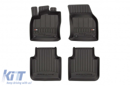 image-68-Specific rubber mats suitable for Frogum Seat Tarraco after 2018, Skoda Kodiaq after 2016, 4-piece set, black color, with 24-month warranty