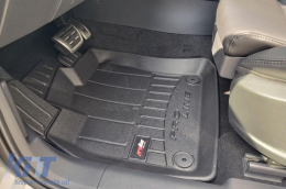 Specific rubber mats suitable for Frogum Seat Tarraco after 2018, Skoda Kodiaq after 2016, 4-piece set, black color, with 24-month warranty-image-6220843