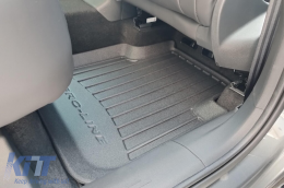 Specific rubber mats suitable for Frogum Seat Tarraco after 2018, Skoda Kodiaq after 2016, 4-piece set, black color, with 24-month warranty-image-6220845