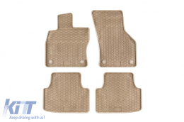 Specific rubber mats suitable for Geyer & Hosaja for Audi A3 8V, Sportback, sedan, convertible 2012-2020, Cupra Formentor after 2020, Skoda Octavia III 2013-2020, Octavia IV after 2020, VW Golf Sportv - ABFMA6018547