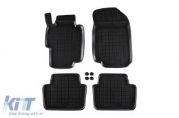 Specific rubber mats suitable for Honda Accord 2003-2008, 4-piece set, black color - ABFMH6016152