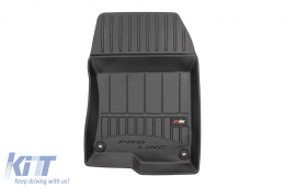 Specific rubber mats suitable for Honda Accord VIII 2008-2015, 4-piece set, black color, with 24-month warranty-image-6220987