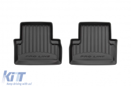 Specific rubber mats suitable for Honda Accord VIII 2008-2015, 4-piece set, black color, with 24-month warranty-image-6220988
