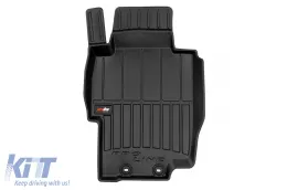 Specific rubber mats suitable for Honda Accord VII 2002-2008, 4-piece set, black color, with 24-month warranty-image-6222756