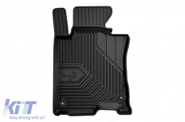 Specific rubber mats suitable for Honda Accord 2008-2015, 4-piece set, black color-image-6226636