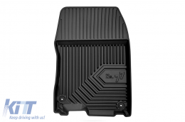 Specific rubber mats suitable for Honda Accord 2008-2015, 4-piece set, black color-image-6226637