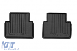 Specific rubber mats suitable for Honda Civic X 2015-2021, 4-piece set, black color, with 24-month warranty-image-6223479