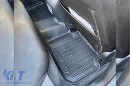 Specific rubber mats suitable for Honda Civic XI Hybrid after 2022, 3-piece set, black color, with 24-month warranty-image-6223828