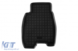 Specific rubber mats suitable for Honda Civic 2006-2011, 3-5 doors, 4-piece set, black color-image-6214490
