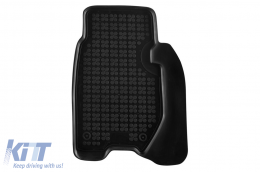 Specific rubber mats suitable for Honda Civic 2006-2011, 3-5 doors, 4-piece set, black color-image-6214491