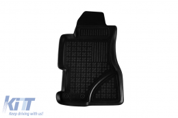 Specific rubber mats suitable for Honda Civic 2001-2006, 5 doors, 3-piece set, black color-image-6214511