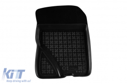 Specific rubber mats suitable for Honda Civic sedan 2006-2011, 3-piece set, black color-image-6214520