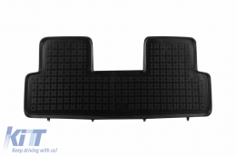 Specific rubber mats suitable for Honda Civic sedan 2012-2017, 3-piece set, black color-image-6214557