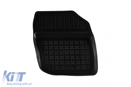 Specific rubber mats suitable for Honda Civic hatchback 2012-2017, wagon 2013-2017, 4-piece set, black color-image-6214571
