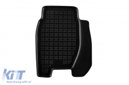 Specific rubber mats suitable for Honda Civic hatchback 2012-2017, wagon 2013-2017, 4-piece set, black color-image-6214573